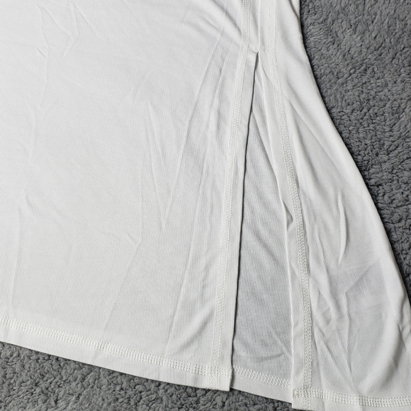 Zuda Z-Luxe Asymmetrical XS White Tank Top - Picture 4 of 5